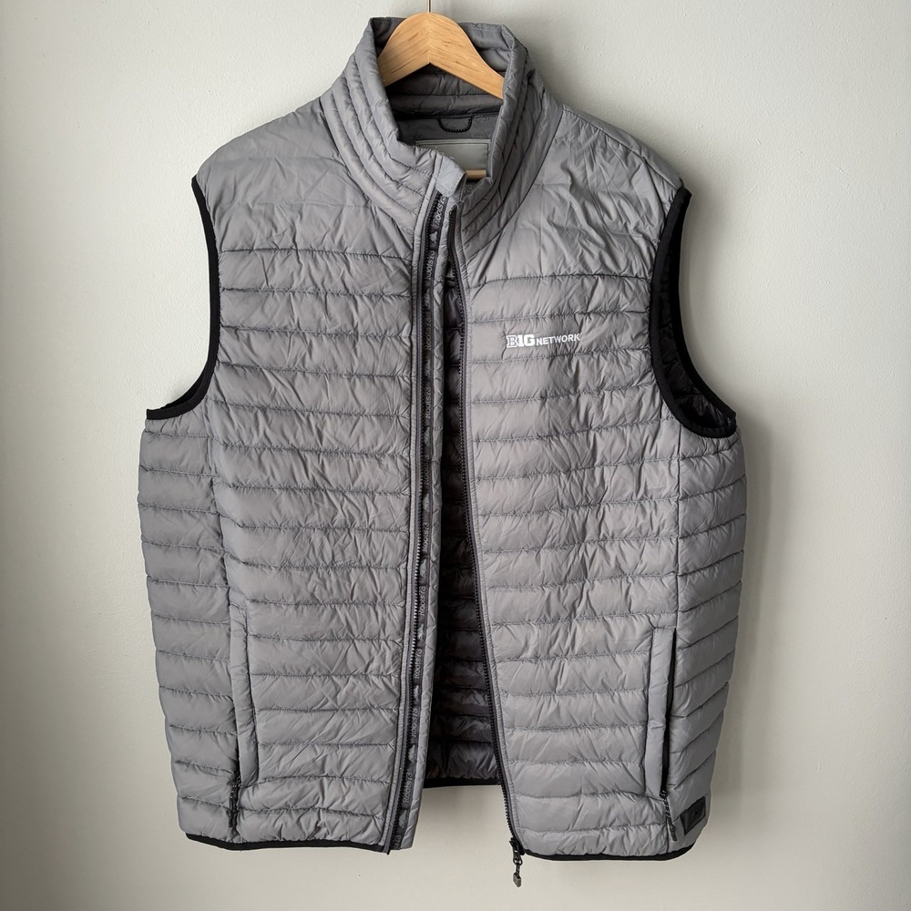 Roots73 Men's Zip Up Puffer Vest‎ Mens Size Large Gray Full Zip- Big Network
